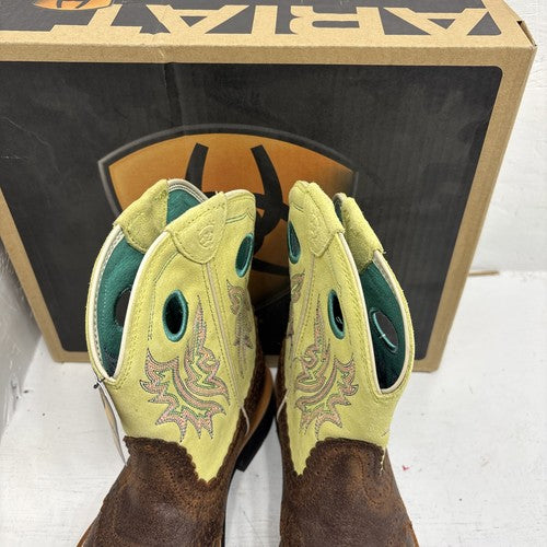 Ariat Women’s 7B Green/brown Western Boot/boots.  18-1