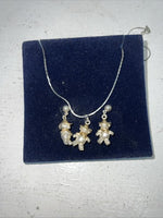 New Women Montana Silversmiths Teddy Bear Jewelry Set. JS227 A-74