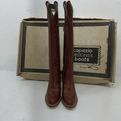 New Women’s Brown Fashion Capezio Cowboy Boots. L463 5.5 5 1/2 M. 20-16