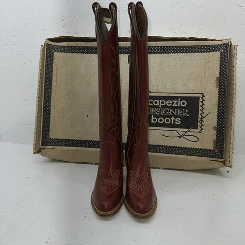 New Women’s Brown Fashion Capezio Cowboy Boots. L463 5.5 5 1/2 M. 20-16