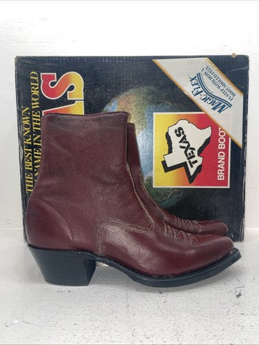 New Women’s Red Texas Brand Cowboy Boots. M 373 9 D. 15-60