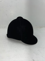 New Women’s Black Velvet Lexington Dressage Riding Helmet. 12-124 7 3/8. 12-90