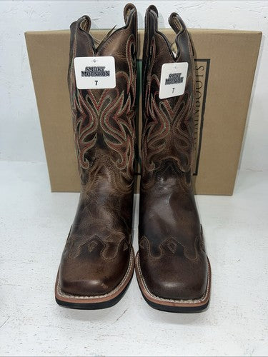 New Women’s Brown Smoky Mountain Cowboy Boots. 3446 Y 7. 19-98
