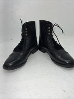 New Women’s Black Lace Up Comfort Riders English Riding Boots. 23 4731 8. 12-72