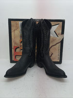 New Women’s Black Texas Brand Cowboy Boots. 4870 8.5 & 1/2 M. 15-39