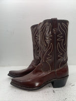 New Men’s Brown Texas Brand Cowboy Boots. 6411 11 D. 9-24