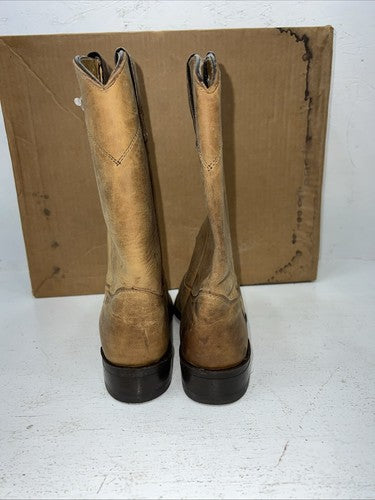 New Women’s Brown J.Chisholm Cowboy Boots. L 1014 7 M. 19-110