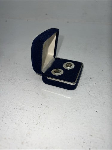 New Women’s Montana Silversmiths Silver Gold Round Earrings. ER354 A-19