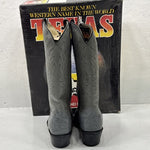 NEW Women’s Grey Texas Brand Western Cowgirl Boots. Size 8D. 2-11.