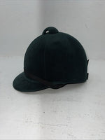 New Women’s Green Equestrian English Riding Helmet. A 264 6 7/8. 12-96