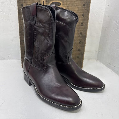 NEW Men’s Laredo Western cowboy Boots, Blk Cherry Roper.  Size 5D. #1-12