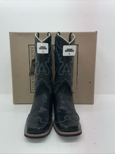 New Women’s Black Smoky Mountain Cowboy Boots. 6343 8. 16-16