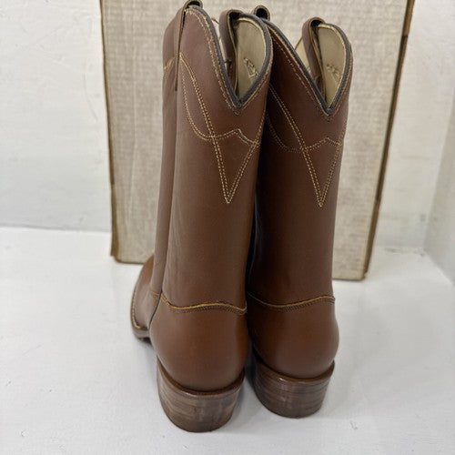 NEW Men’s Brown Western Cowboy Boot, Texas Brand. Size 5D. #1-4