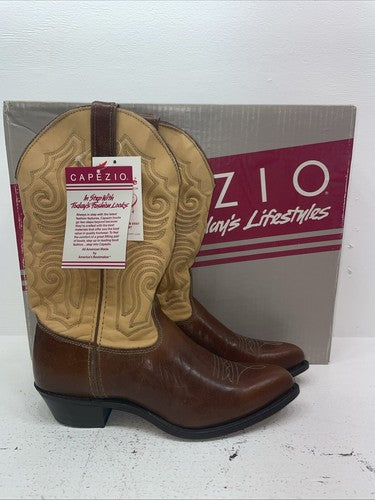 New Women’s Brown Capezio Cowboy Boots. L 224 9 M. 15-66