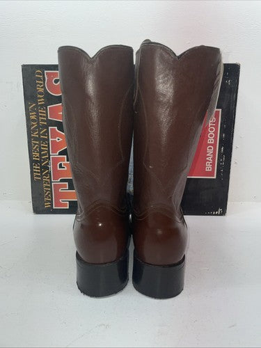 New Men’s Brown Texas Brand Cowboy Boots. 8311 12 D. 9-55