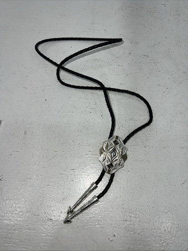 New Women’s Montana Silversmiths Black Silver Gold Bolo Tie. BT190 A-56