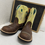 Ariat Women’s 7B Green/brown Western Boot/boots.  18-1
