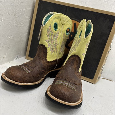 Ariat Women’s 7B Green/brown Western Boot/boots.  18-1