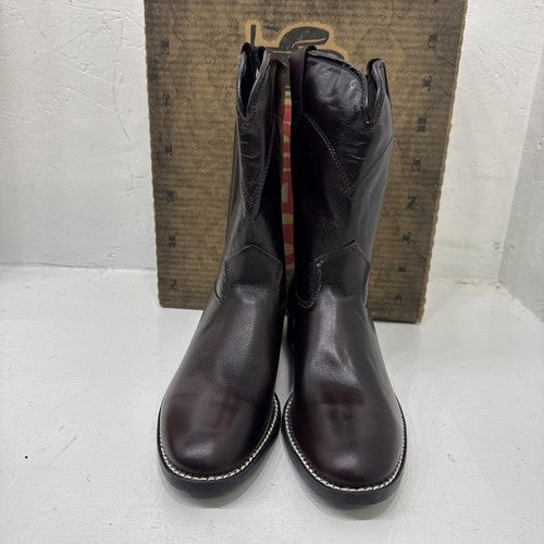 NEW Men’s Laredo Western cowboy Boots, Blk Cherry Roper.  Size 5D. #1-12