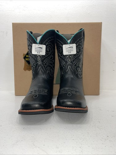 New Women’s Black Smoky Mountain Cowboy Boots. 6062 W 9.5 9 1/2. 15-114