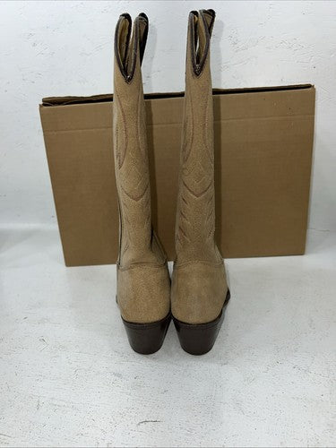 New Women’s Tan Texas Brand Cowboy Boots. 4906 7 B. 18-39