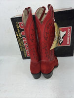 New Woman’s Red Texas Brand Cowboy Boots. S 4906 7 M. 18-41