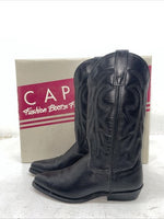 New Women’s Black Capezio Cowboy Boots. L 550 7.5 7 1/2 M. 17-22