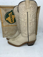 New Women’s Tan Texas Brand Cowboy Boots. L 140 6.5 6 1/2 M. 19-74