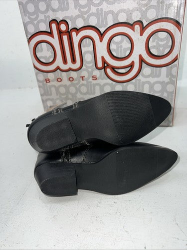 New Children’s Black Dingo Cowboy Boots With Fringe. 9.5 9 1/2 D. 24-37