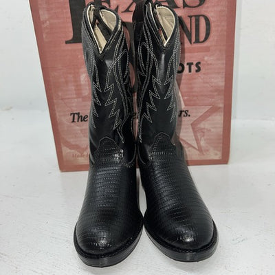 New Children’s Black Texas Brand Cowboy Boots. C105 11 D. 24-67