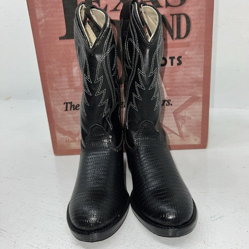 New Children’s Black Texas Brand Cowboy Boots. C105 11 D. 24-67