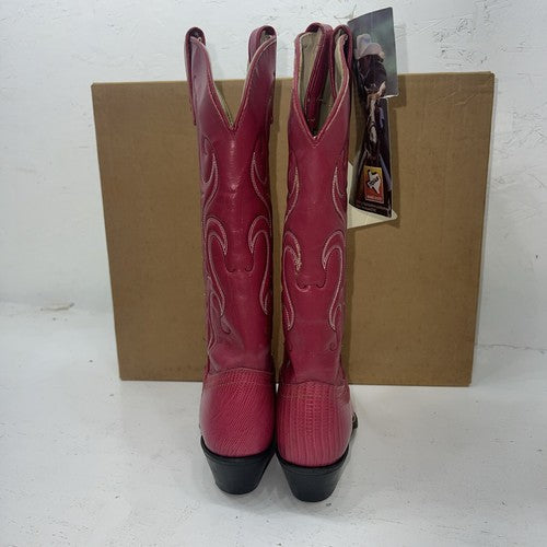New Women’s Dark Pink Texas Brand Cowboy Boots. 4639 5.5 5 1/2 M. 20-37