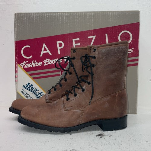 New Women’s Brown Lace Up Capezio Cowboy Boots. L 549 10 M. 15-146