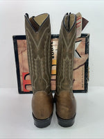 New Men’s Brown Texas Brand Cowboy Boots. 6244 11.5 11 1/2 D. 9-40