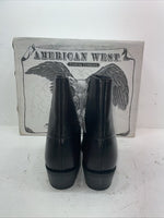 New Men’s Black American West Cowboy Boots. 62008 11 E W. 8-15