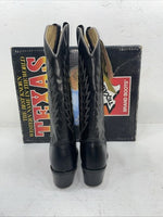 New Women’s Black Texas Brand Cowboy Boots. 4800 7 M. 18-135