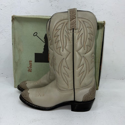 New Women’s Tan Texas Brand Cowboy Boots. L 104 6.5 6 1/2 M. 20-76