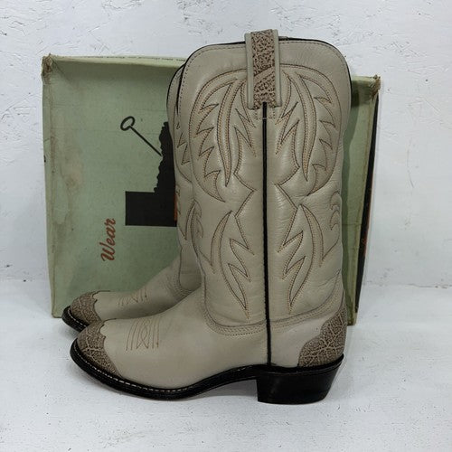 New Women’s Tan Texas Brand Cowboy Boots. L 104 6.5 6 1/2 M. 20-76
