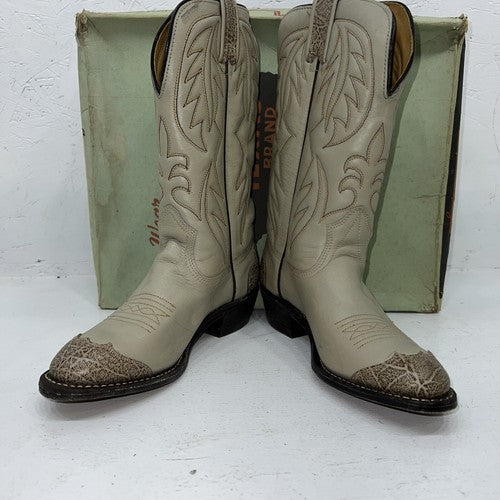 New Women’s Tan Texas Brand Cowboy Boots. L 104 6.5 6 1/2 M. 20-76