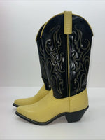 New Women’s Yellow Texas Brand Cowboy Boots. L 199101 7.5 7 1/2 M. 17-99