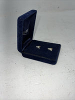 New Women’s Montana Silversmiths Barrel Racer Silver Earrings. JS649GBL A-32