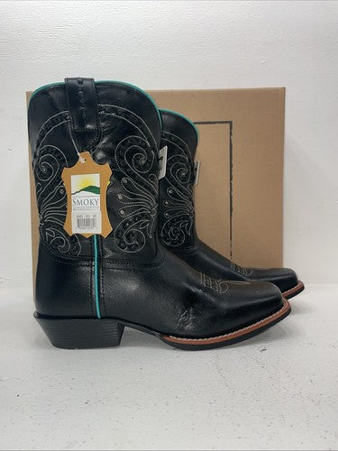 New Women’s Black Smoky Mountain Cowboy Boots. 6062 W 9.5 9 1/2. 15-114