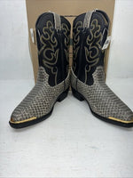 New women’s Black Snakeskin Cowboy Boots. 1042J 6.5 6 1/2. 19-62