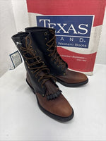 NEW Men’s Brown/black American Bootmaker Western Boot Laced Size 9m. 3-1