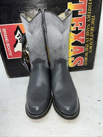New Women’s Grey Texas Brand Cowboy Boots. 4402 7.5 7 1/2 M. 17-88