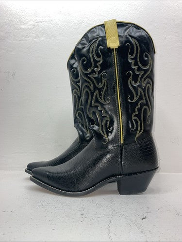 New Women’s Black Texas Brand Cowboy Boots. L 199101 9 M. 15-105￼