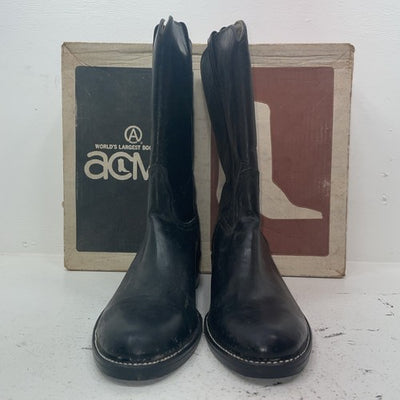 New Men’s Black Acme Cowboy Boots. 1307 12 D. 10-16