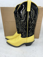 New Women’s Yellow Texas Brand Cowboy Boots. L 199101 7 M. 18-53
