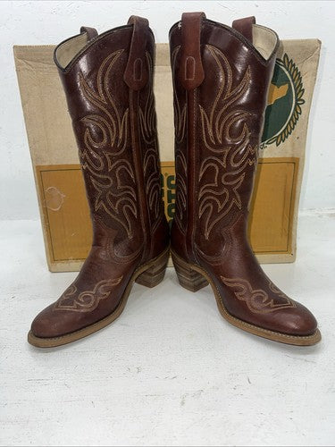 New Women’s Brown Texas Brand Cowboy Boots. 4933 6 M. 20-123