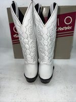 New Women’s White Capezio Cowboy Boots. L 407 7.5 7 1/2 M. 17-17